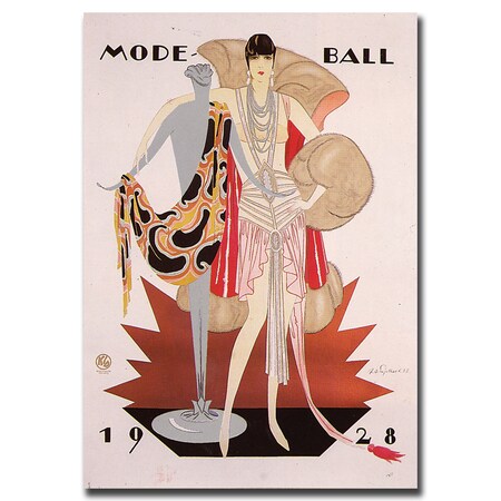 'Mode Ball 1928' Canvas Art,26x32
